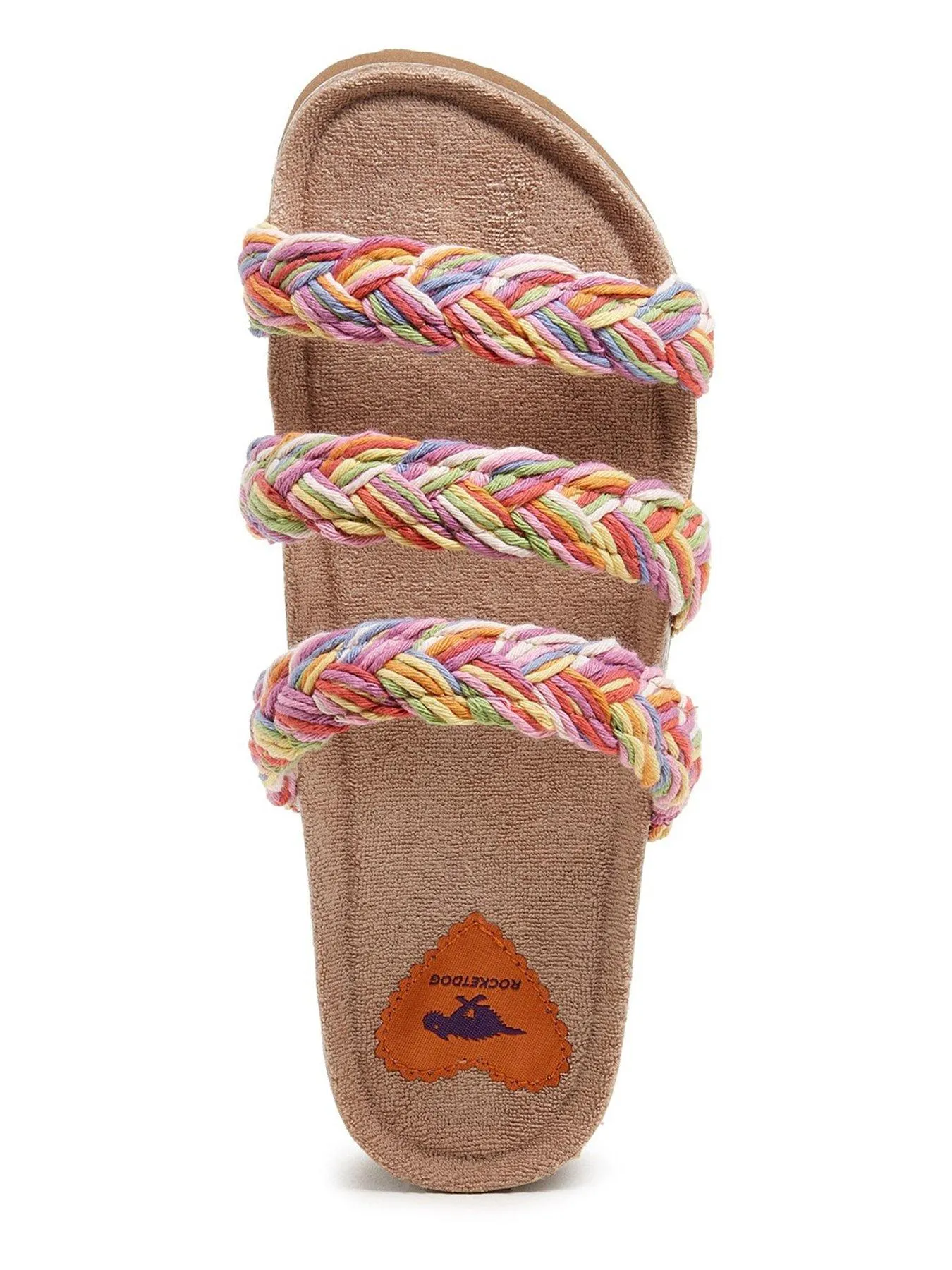 Rocket Dog Ashley Braided Slider Sandals - Rainbow Multi