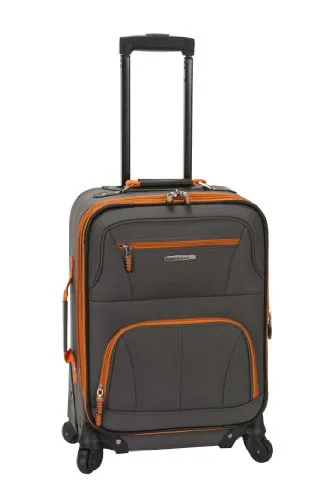 Rockland Luggage 19 Inch Expandable Spinner Carry On, Charcoal, One Size