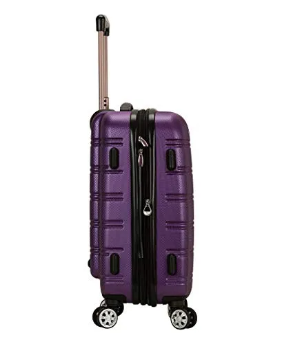 Rockland Melbourne Hardside Expandable Spinner Wheel Luggage, Purple, Carry-On 20-Inch