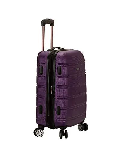 Rockland Melbourne Hardside Expandable Spinner Wheel Luggage, Purple, Carry-On 20-Inch