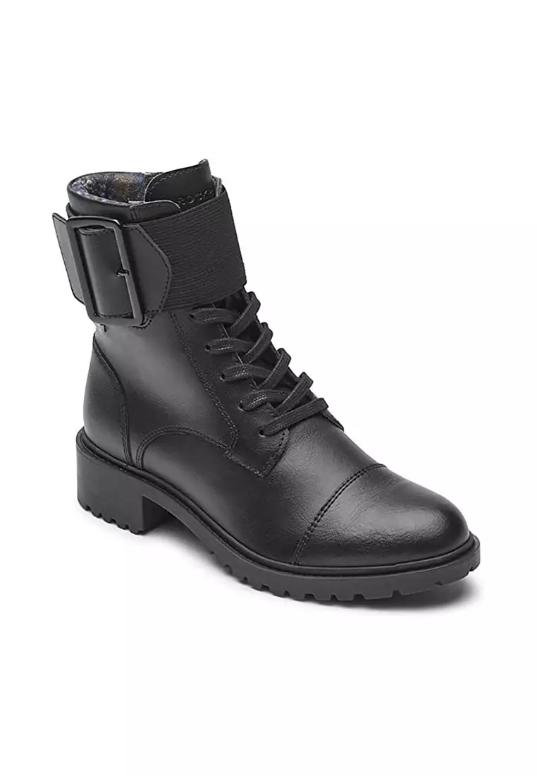 Rockport Rockport Ryleigh Women Lace Boot - Black Leather Wp