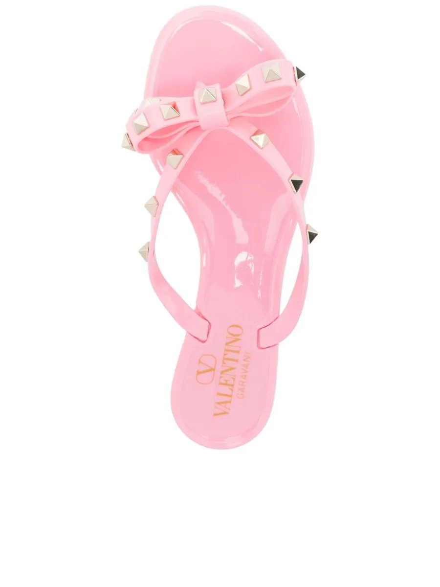 Rockstud Bow Detail Sandals