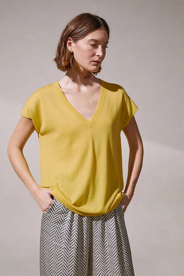 Rodier CASHMERE OVERSIZED SLEEVELESS SWEATER
