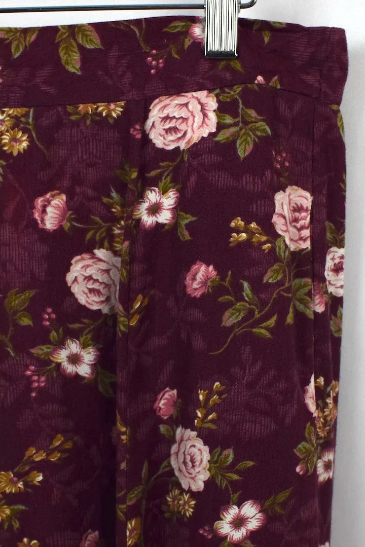 Rose Print Skirt