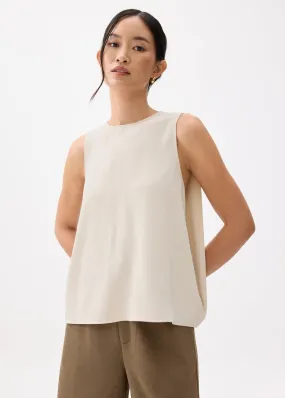 Round Neck Drape Tank Top