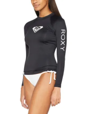 Roxy Wholehearted L/S Womens Rash Vest 2019 - Black