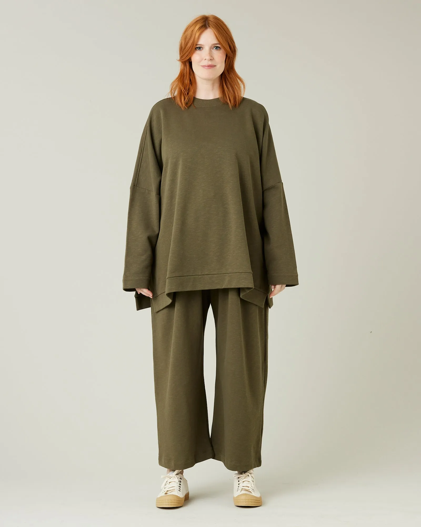 Ruby Olive Jersey Trousers