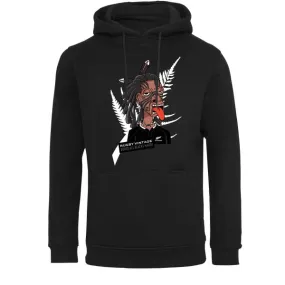 Rugby Vintage - New Zealand All Blacks Bored Maori Hoodie - Black