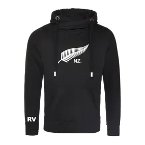 Rugby Vintage New Zealand Cross Neck Hoodie