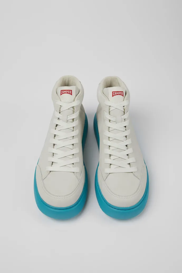 Runner K21 White non-dyed leather sneakers for men