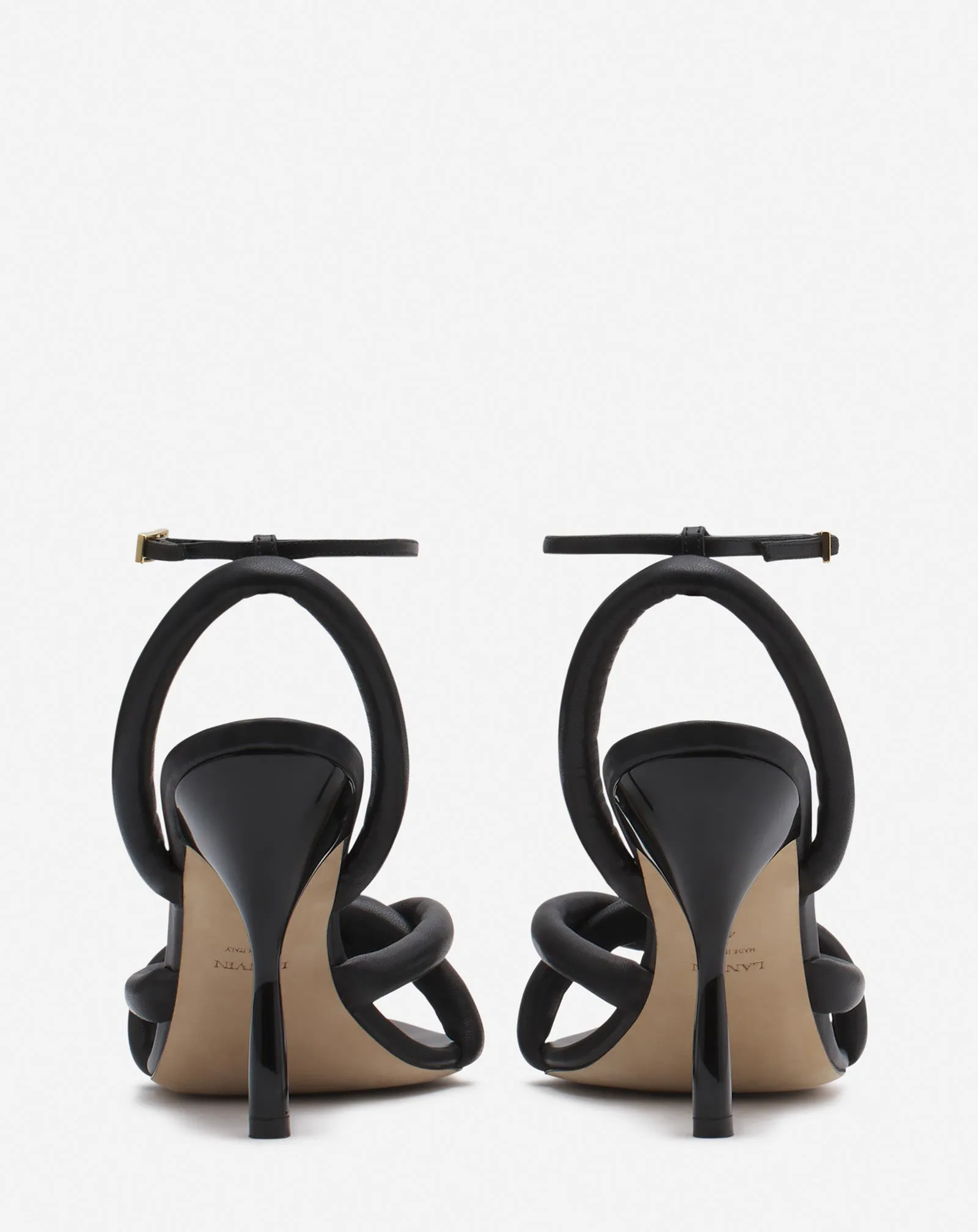 RYTHMS BY LANVIN LEATHER SANDALS