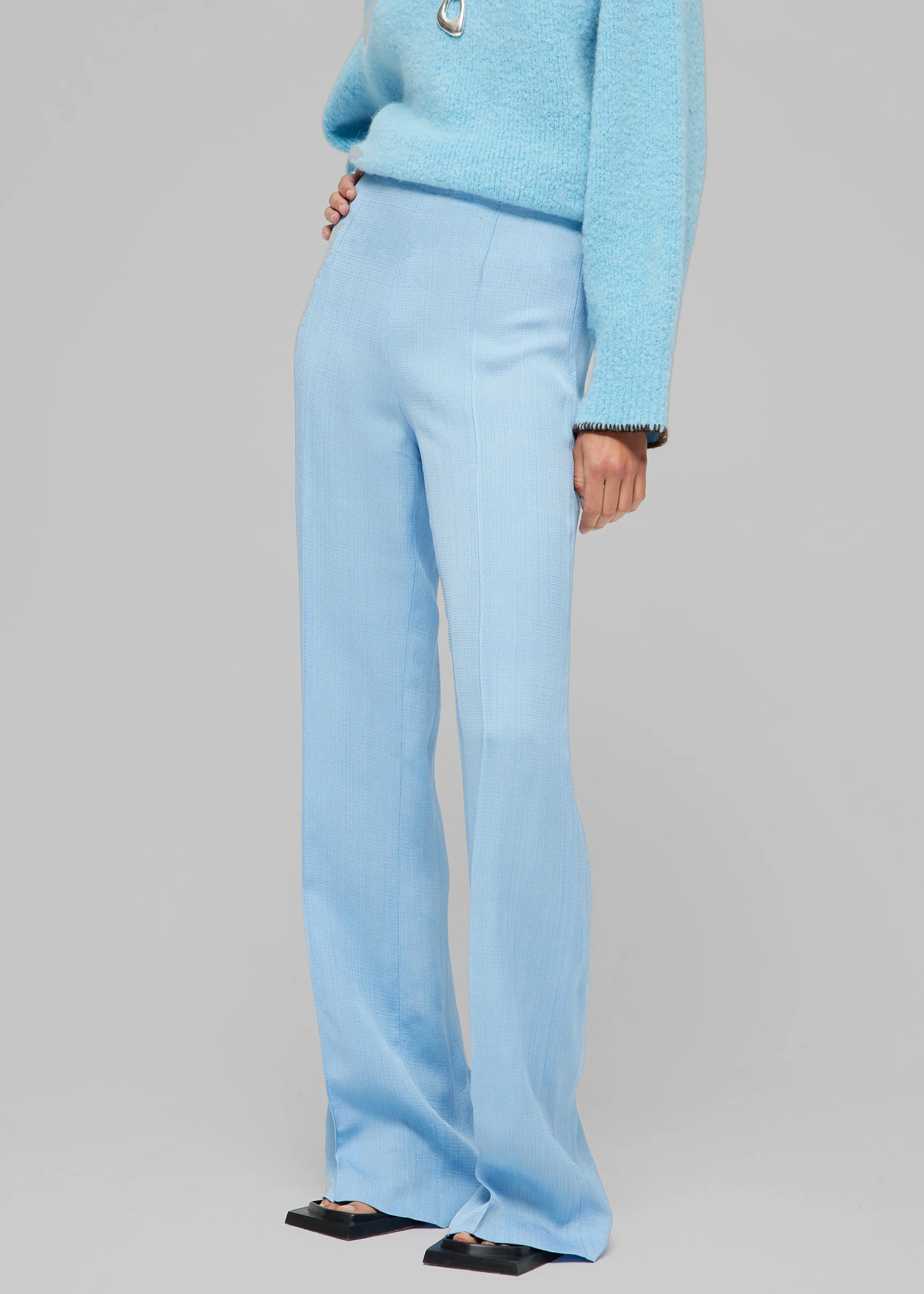 Róhe High-Waisted Tailored Trousers - Sky