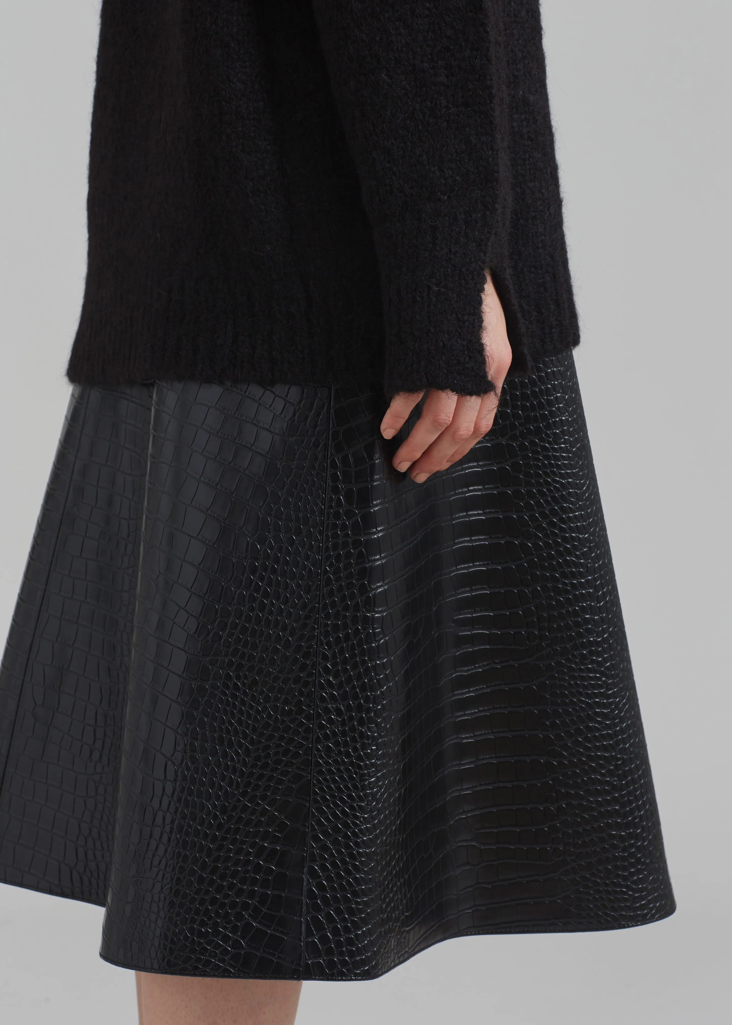 Róhe Mohair Wool Blend Sweater - Chocolate