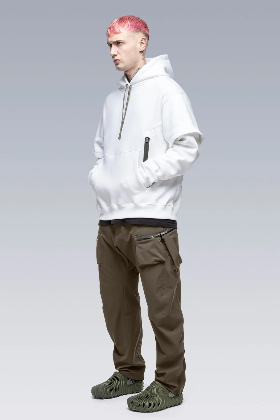 S34-PR Organic Cotton Hooded Sweatshirt - White