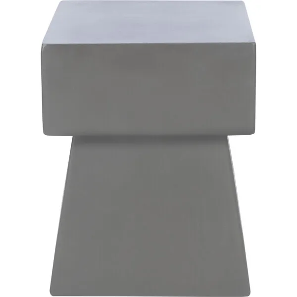 Safavieh Zen Indoor/Outdoor Mushroom Concrete Accent Table, Grey