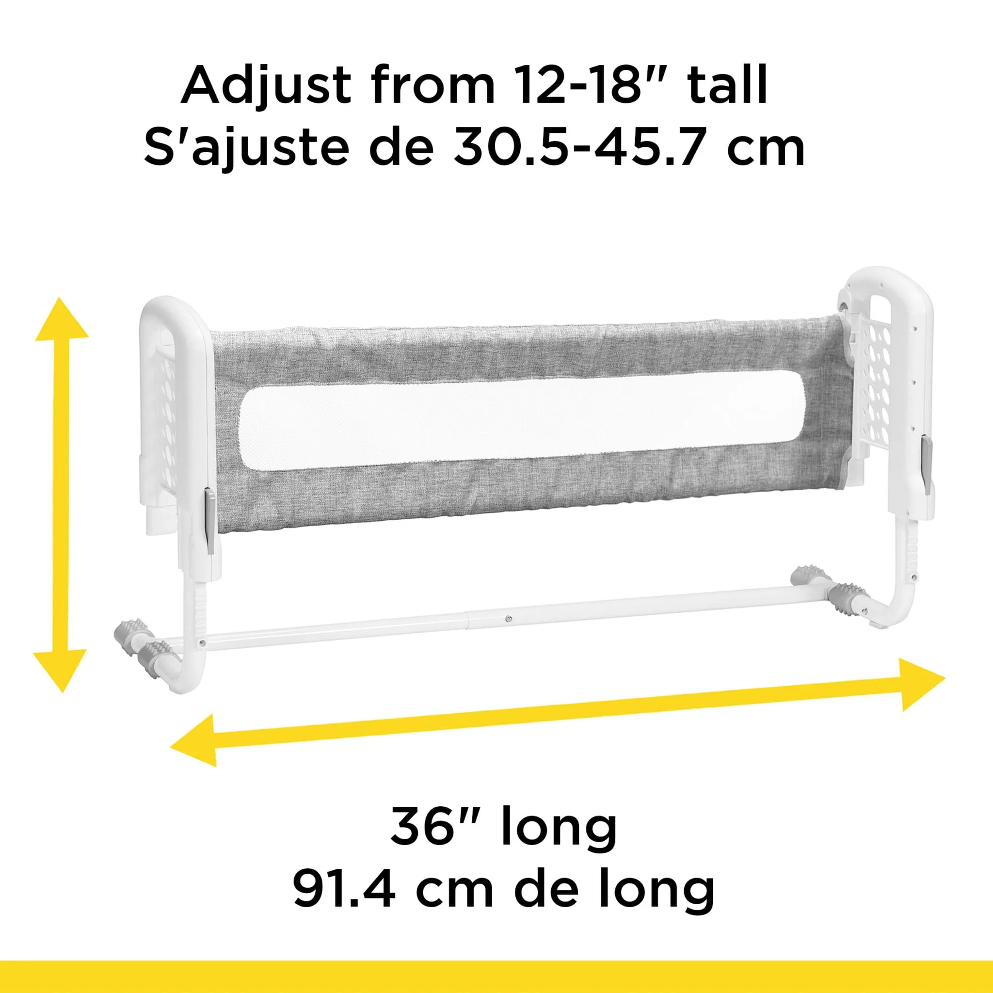 Safety 1st Top-of-Mattress Bed Rail - Grey  - Clement