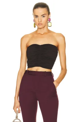 Saint Laurent Ruched Sleeveless Top
