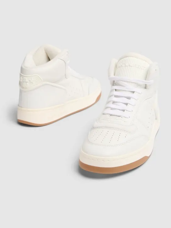 Saint Laurent   SL/80 leather mid top sneakers 