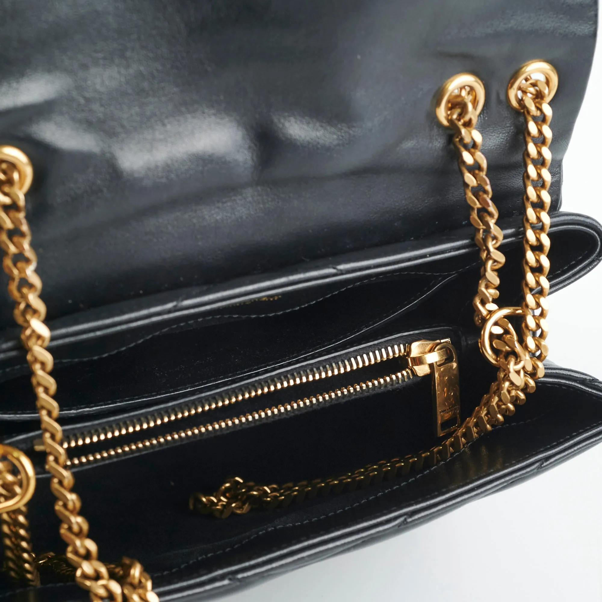 Saint Laurent Small Lou Lou Black Shoulder Bag