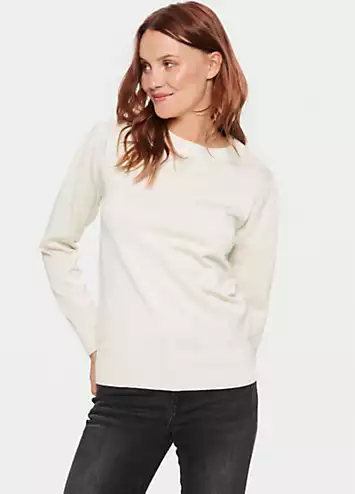 Saint Tropez Kila Long Sleeve Shimmer Pullover | Grattan