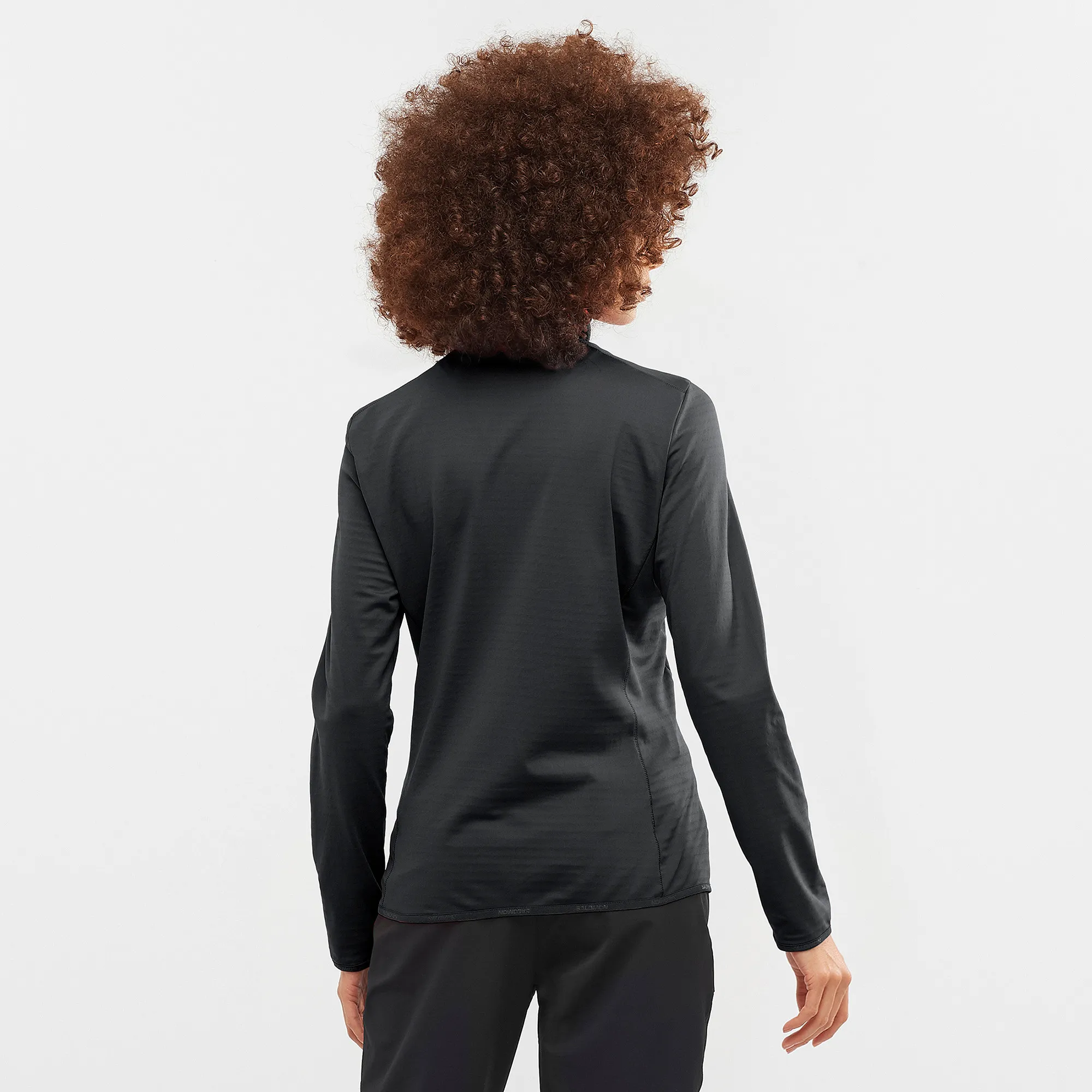 Salomon Women's Outrack Full Zip Mid Deep Black | Buy Salomon Women's Outrack Full Zip Mid Deep Black here | Outnorth