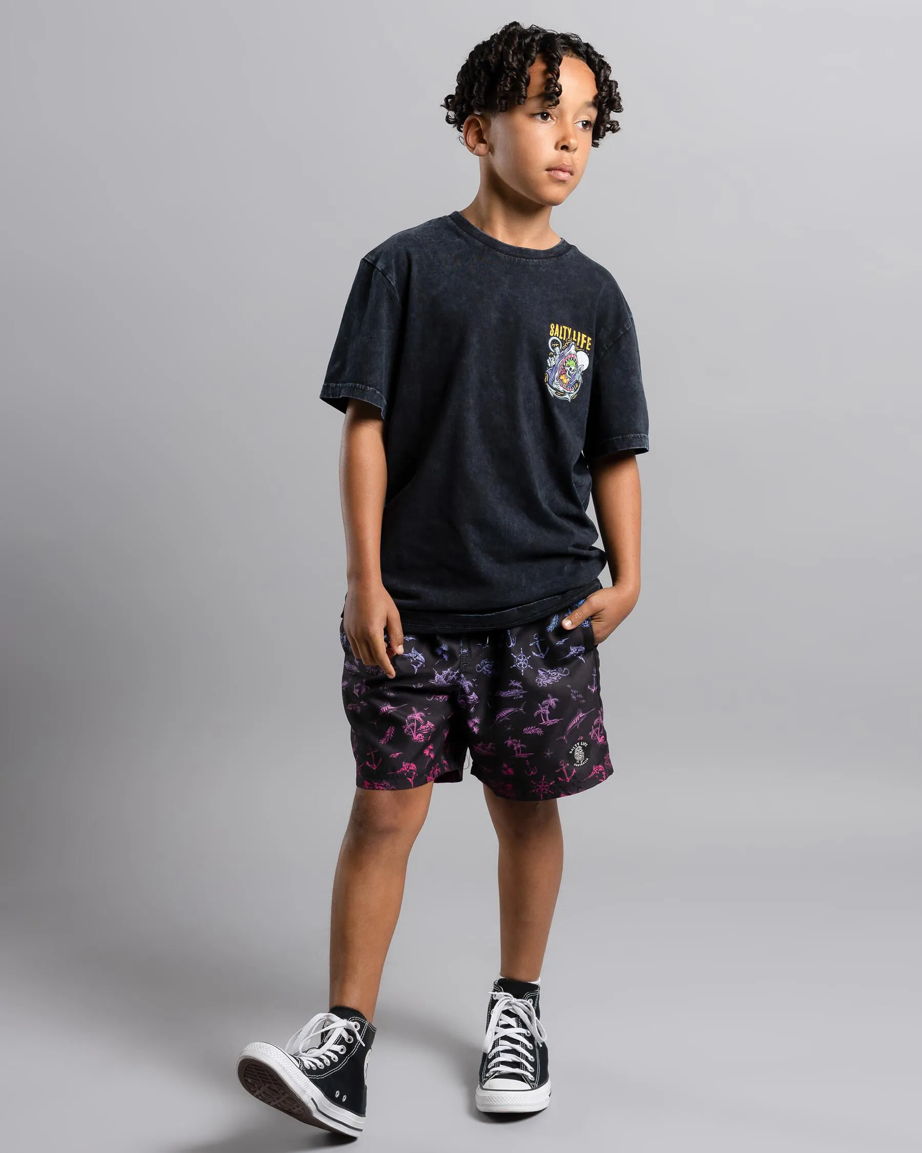 Salty Life Boys' Multitude Mully Shorts
