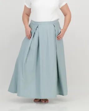 samurai skirt - light blue