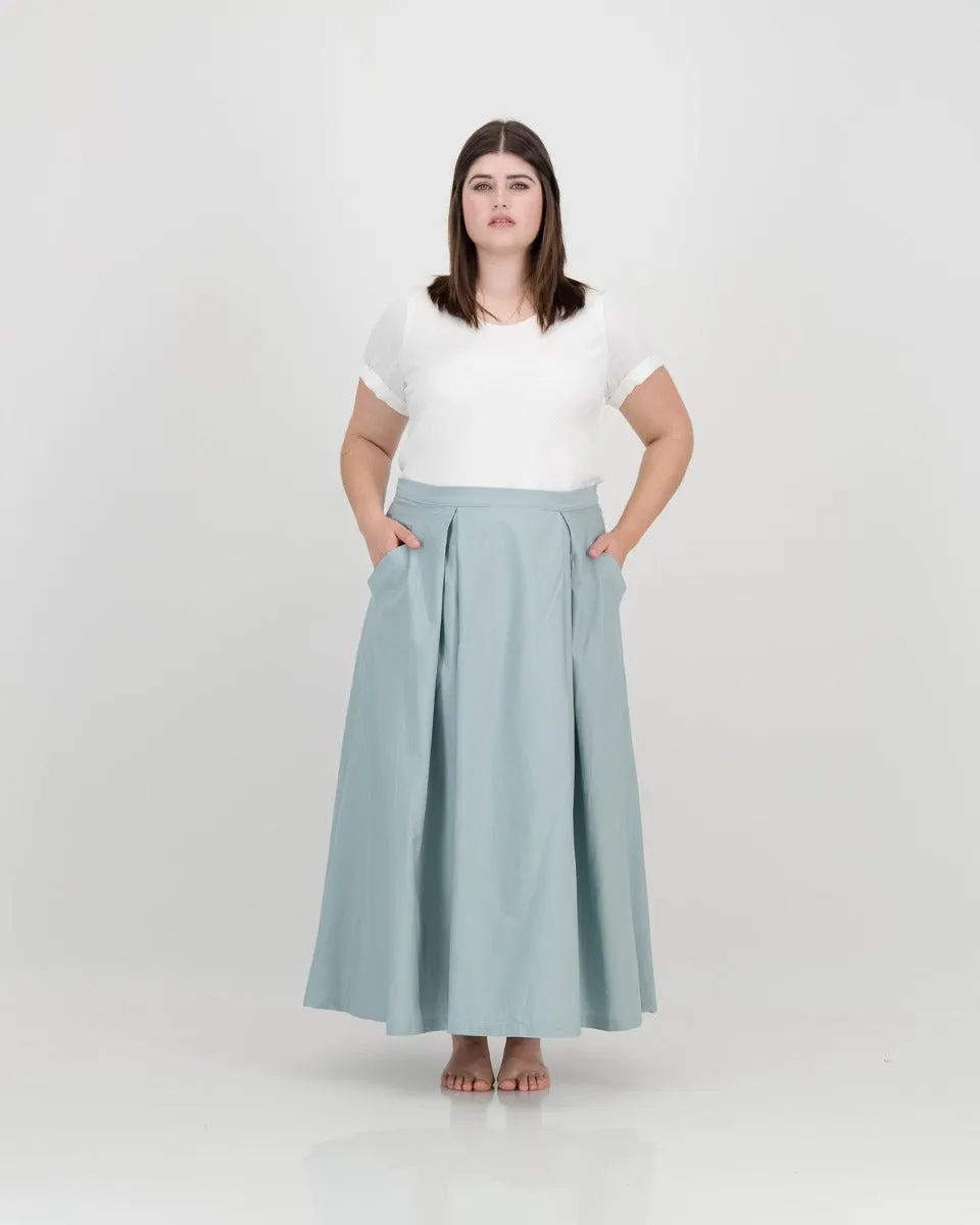 samurai skirt - light blue