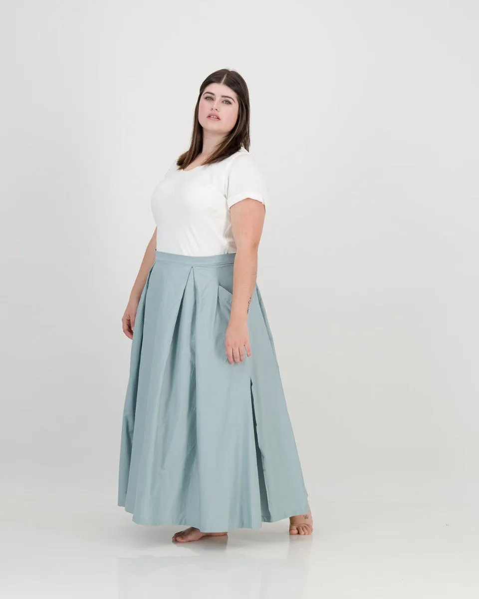 samurai skirt - light blue