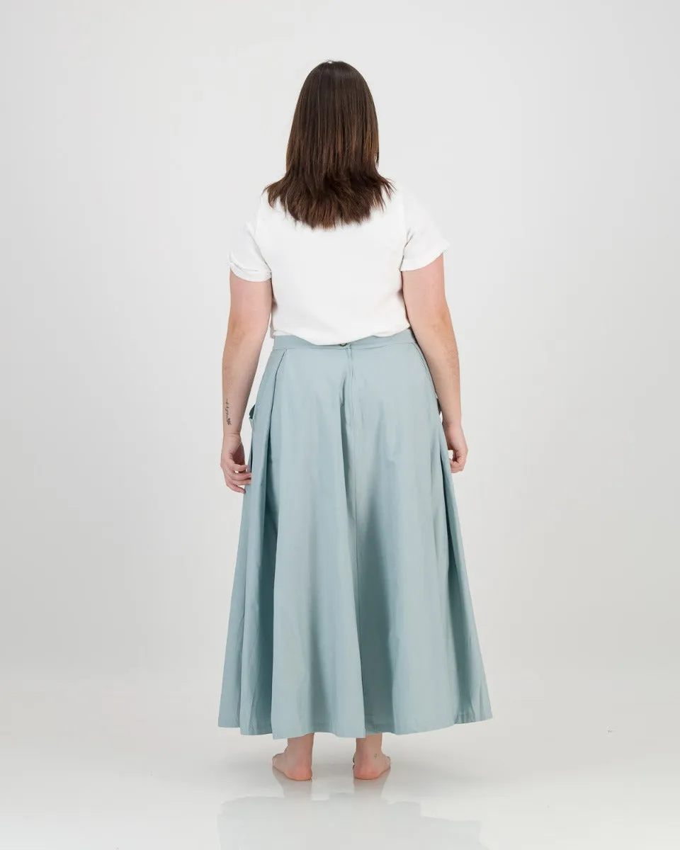 samurai skirt - light blue