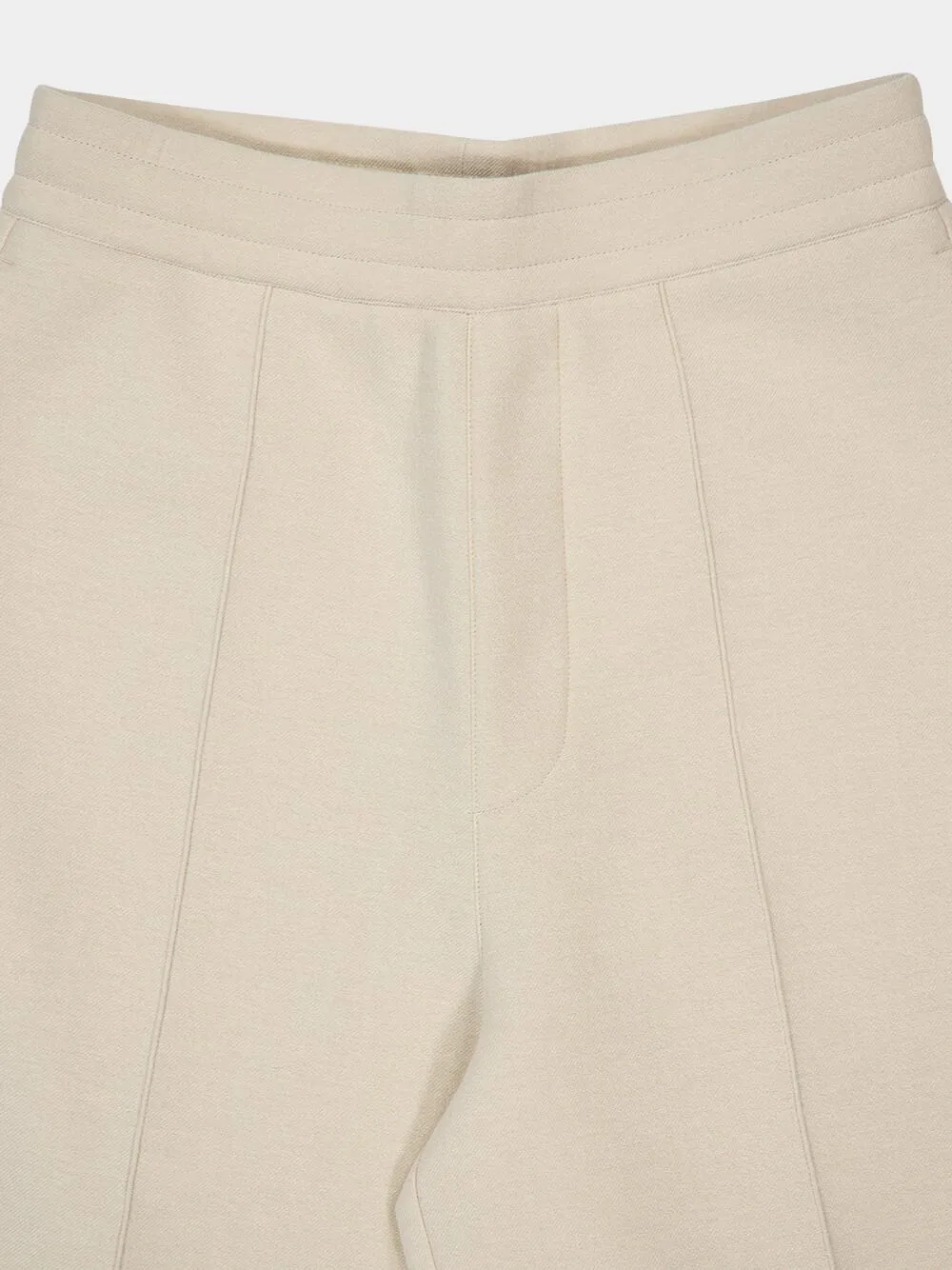 Sand Pleated Trousers