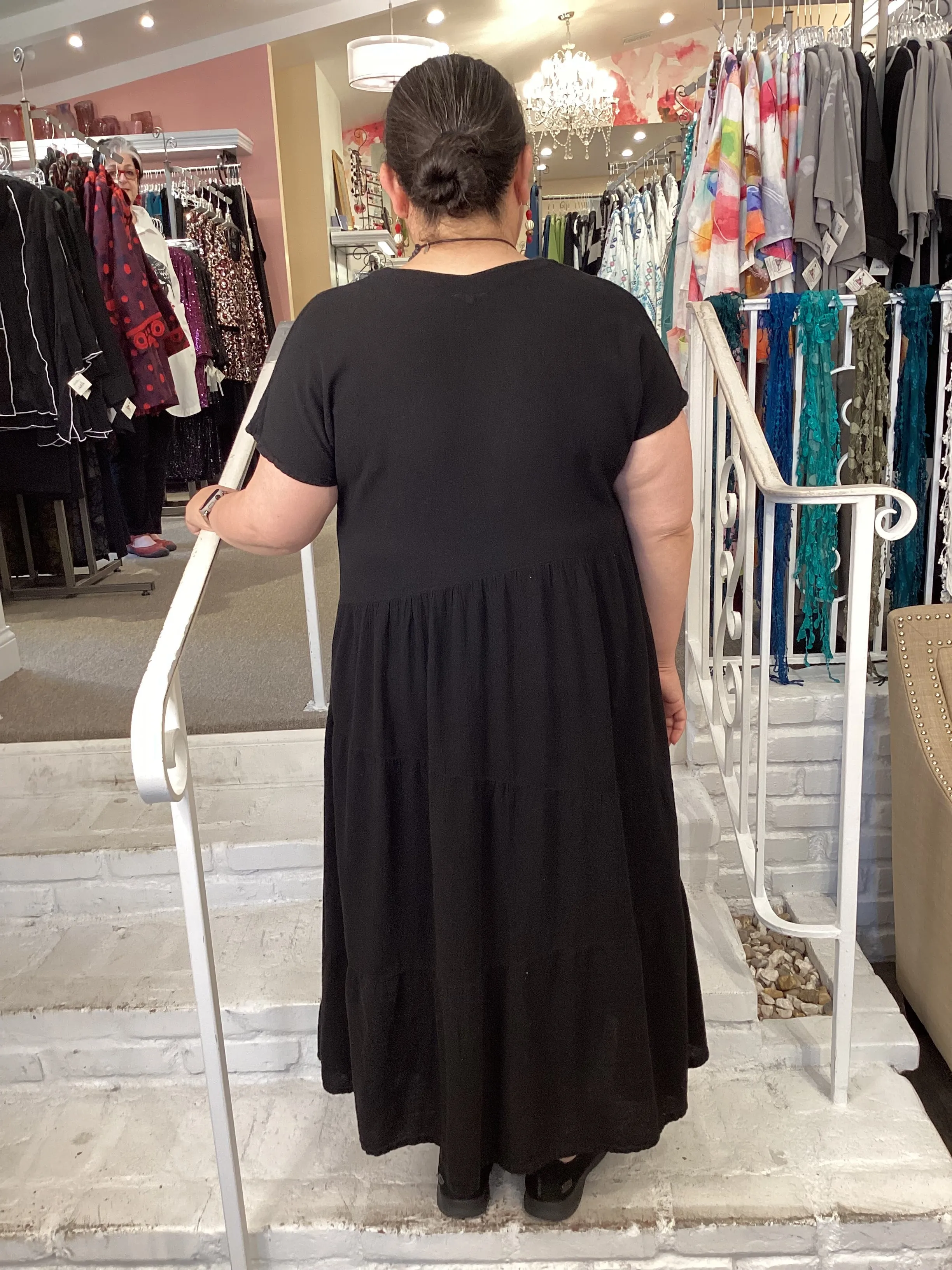 SANGRIA TANK DRESS - BLACK