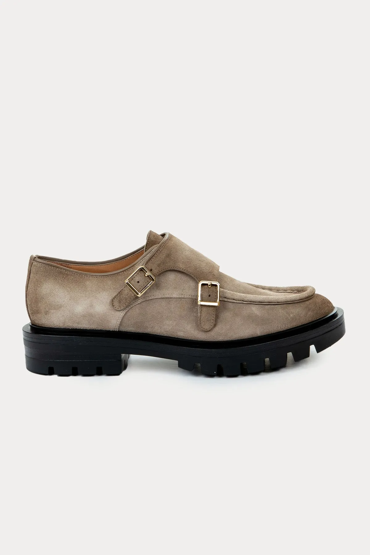 Santoni ift Tokal Süet Loafer Ayakkab