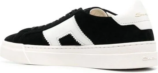 Santoni side logo-detail low-top sneakers Black