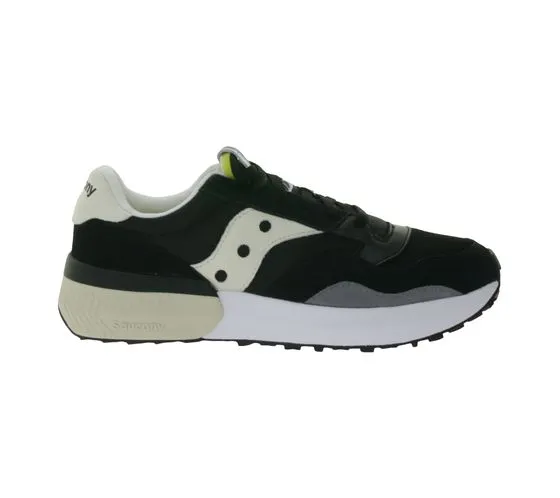 Saucony Jazz Nxt baskets basses pour hommes avec contenu en cuir véritable S70790-1 noir/beige