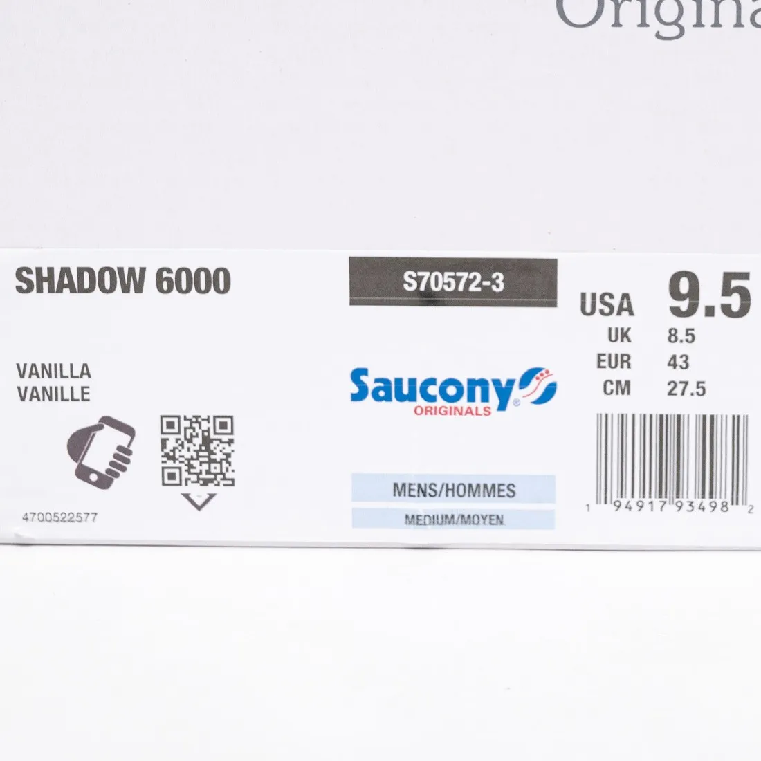 Saucony Men Shadow 6000 Veg Tan (beige / vanilla)