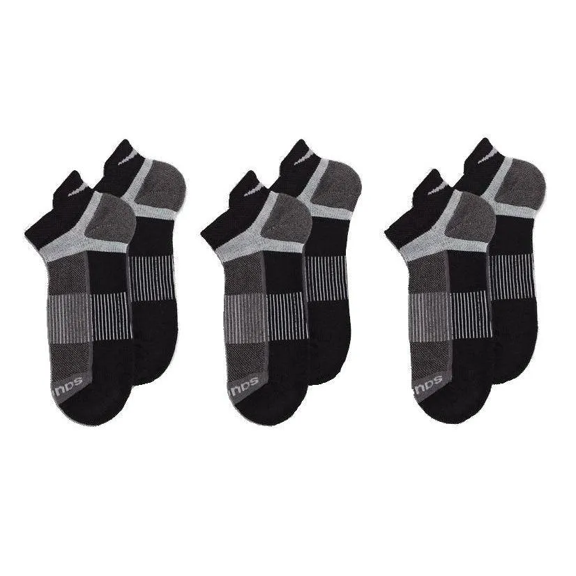 Saucony Unisex Inferno No Show Socks (3 Pack)