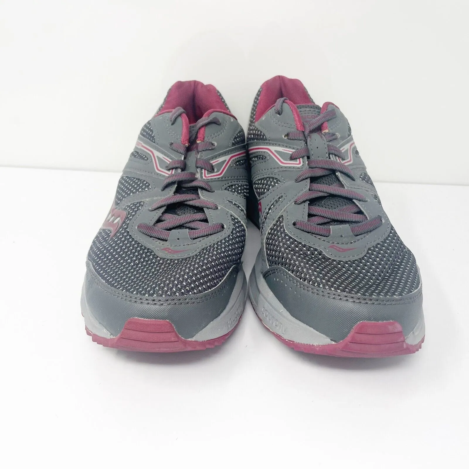 Saucony Womens Cohesion 11 S10433-3 Gray Running Shoes Sneakers Size 8.5 W