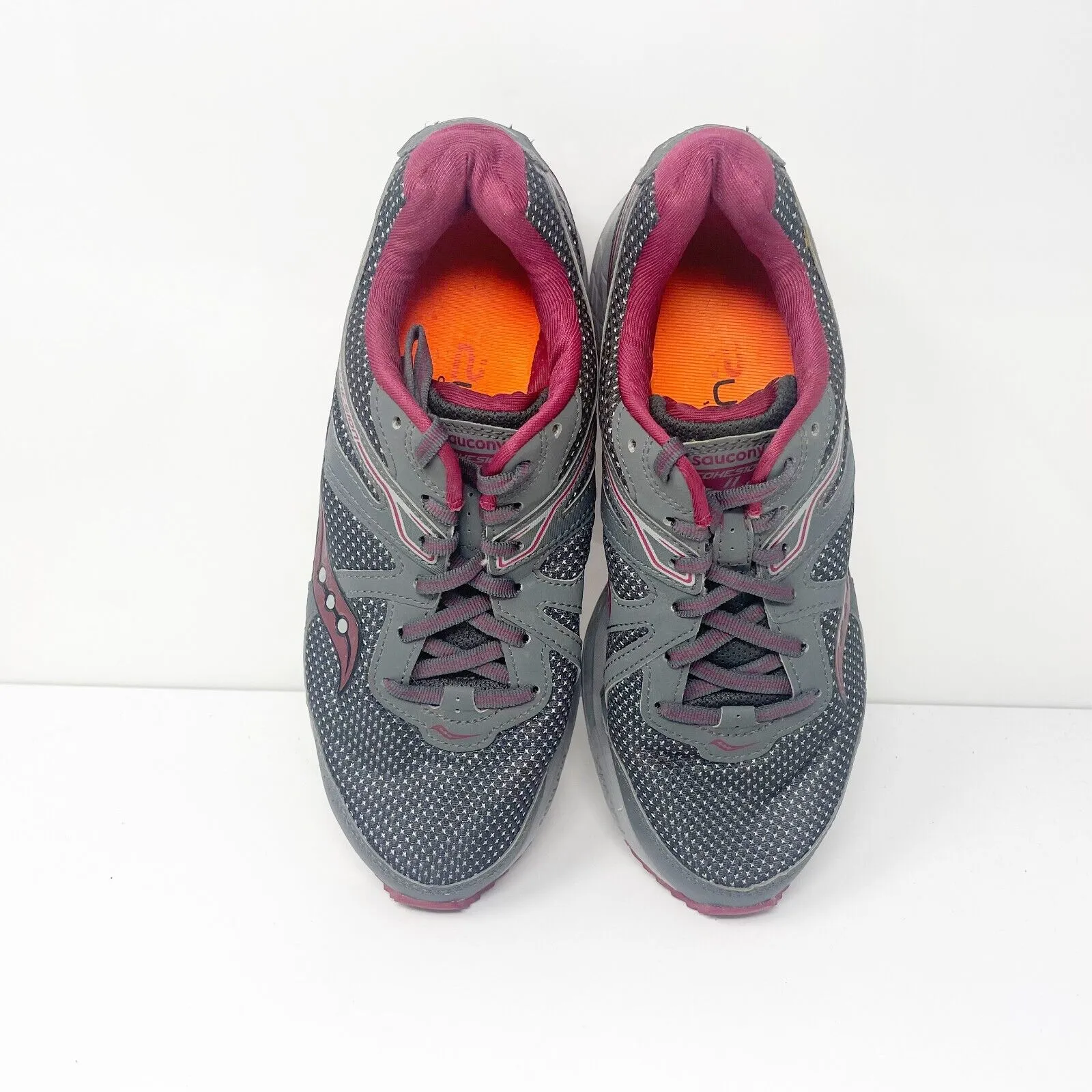 Saucony Womens Cohesion 11 S10433-3 Gray Running Shoes Sneakers Size 8.5 W