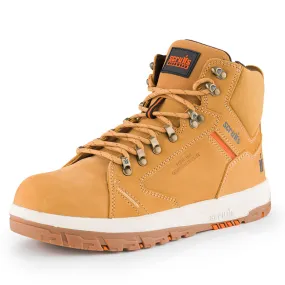 Scruffs Nevis Safety Boots - Steel Toe Cap and Composite Midplate - Tan - Size 8