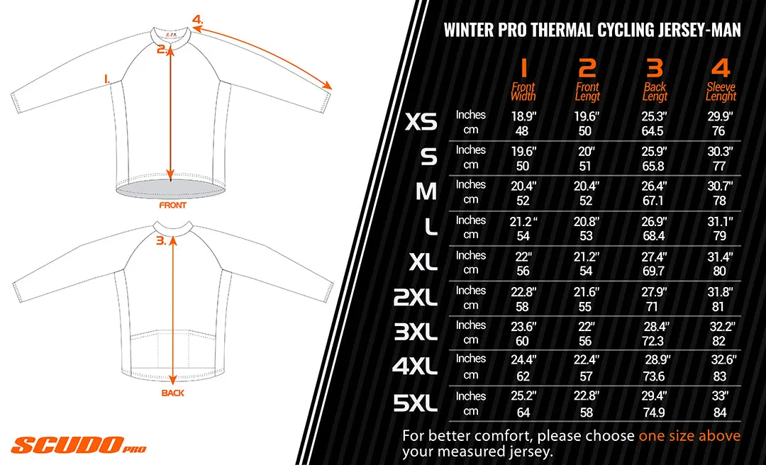 ScudoPro Pro Thermal Long Sleeve Cycling Jersey Country CODE Lithuania Green | Men and Women