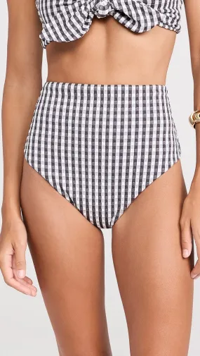 Sea   Pucker Gingham Bikini Bottoms 