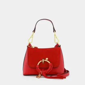 See by Chloé  Joan Hobo Mini Bag in Ribbon Red Leather