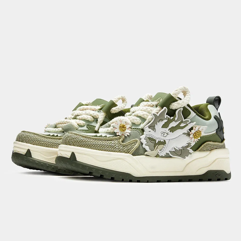 Sen-Dragon Green Sneakers