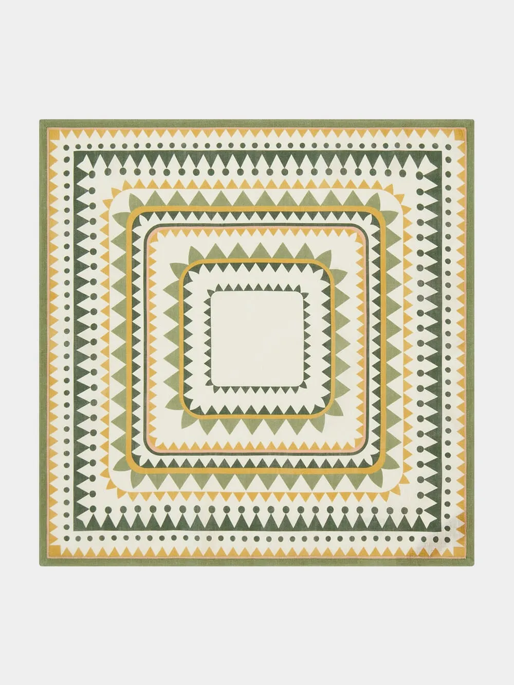 Set of 2 Geometric Italian Linen Napkins