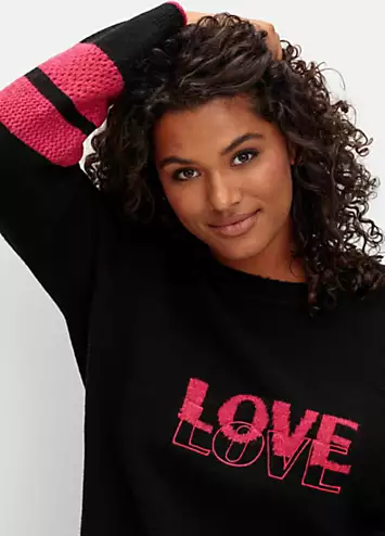 Sheego Love Graphic Jumper | Grattan