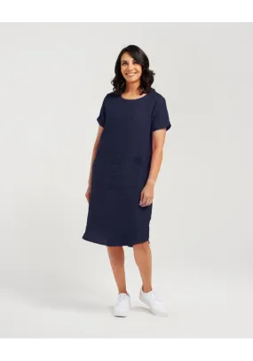 Short Sleeve Panelled Dress