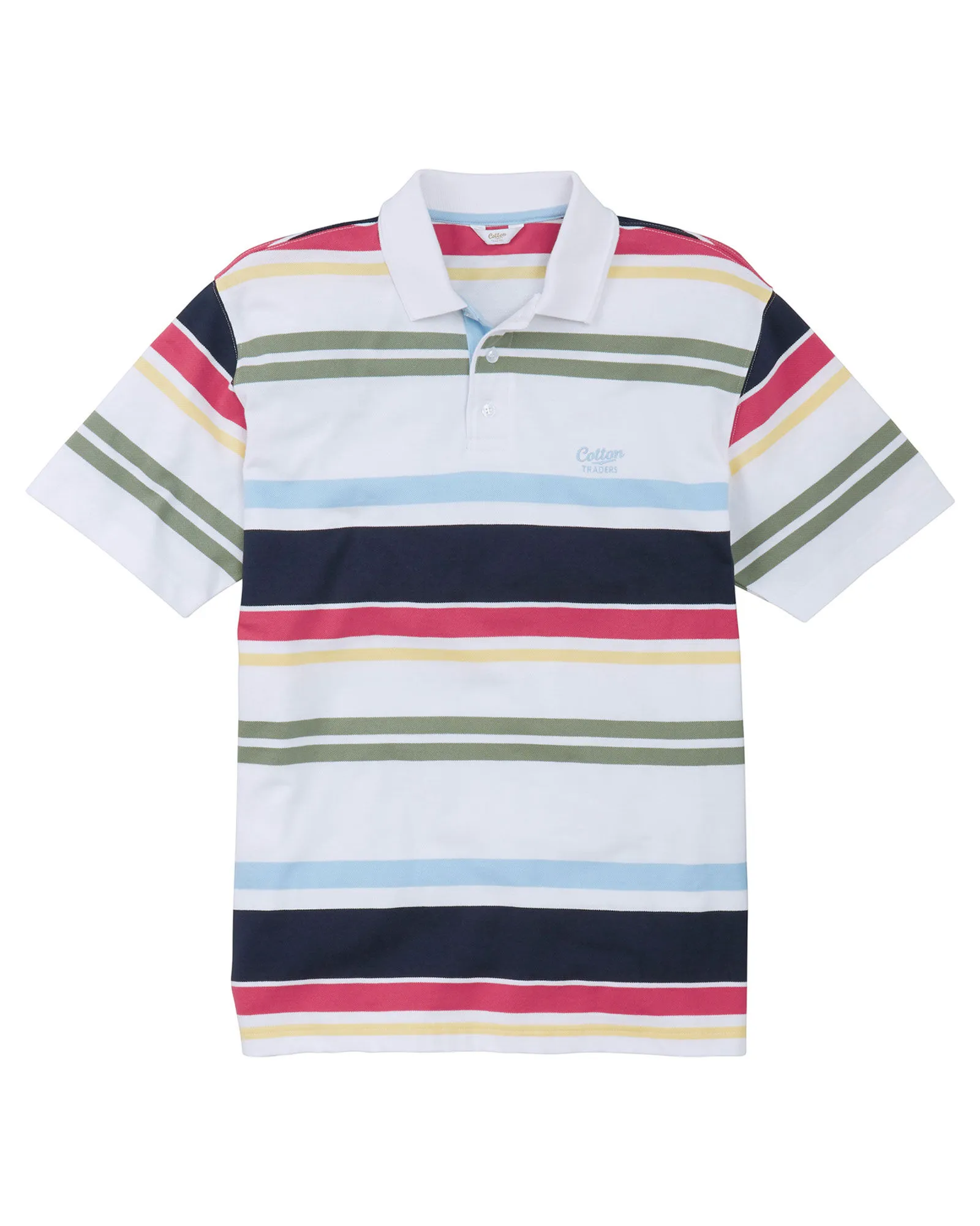 Short Sleeve Stripe Polo Shirt