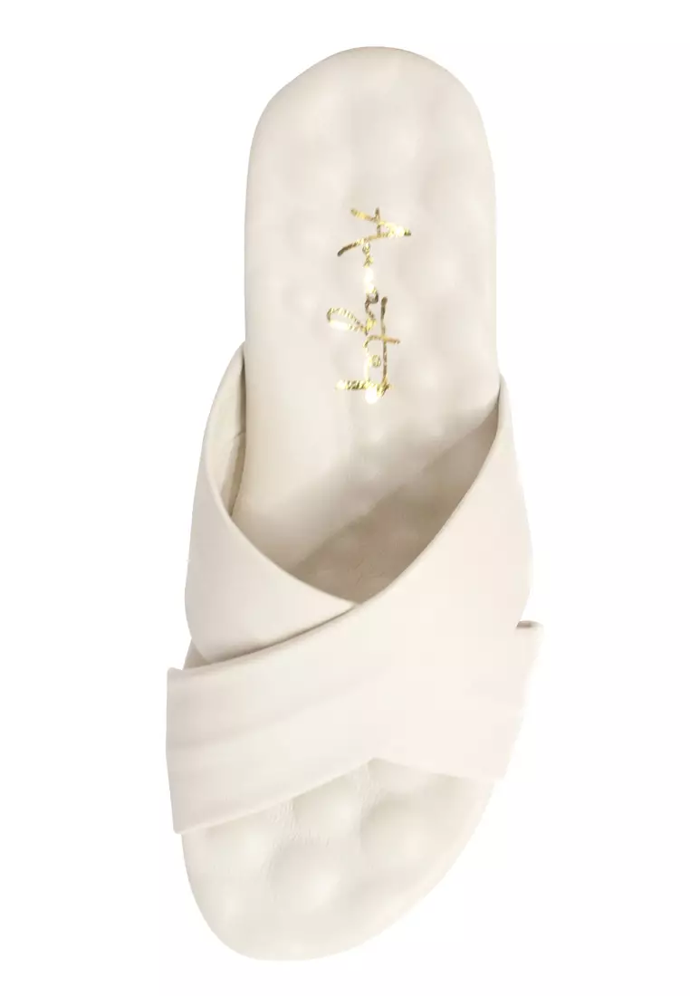 Shu Talk AMAZTEP Simple Leather Causal Comfy Sandals