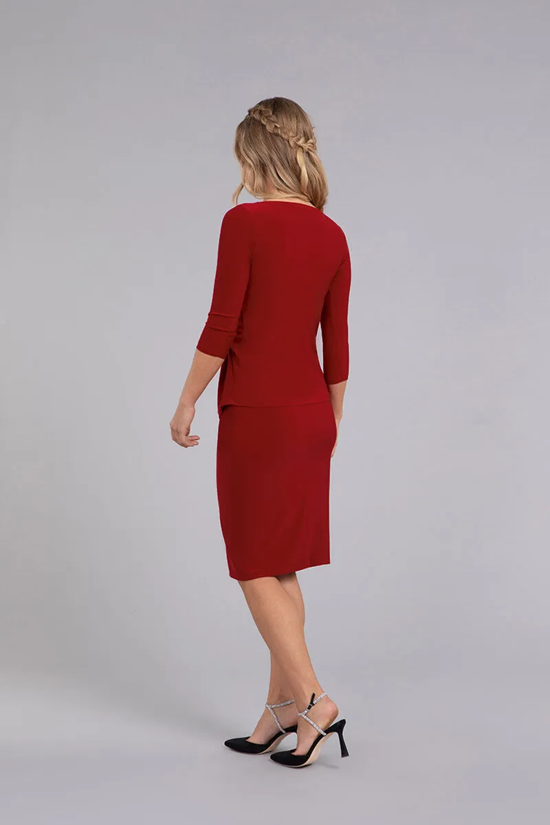 Side Twist Top | Red